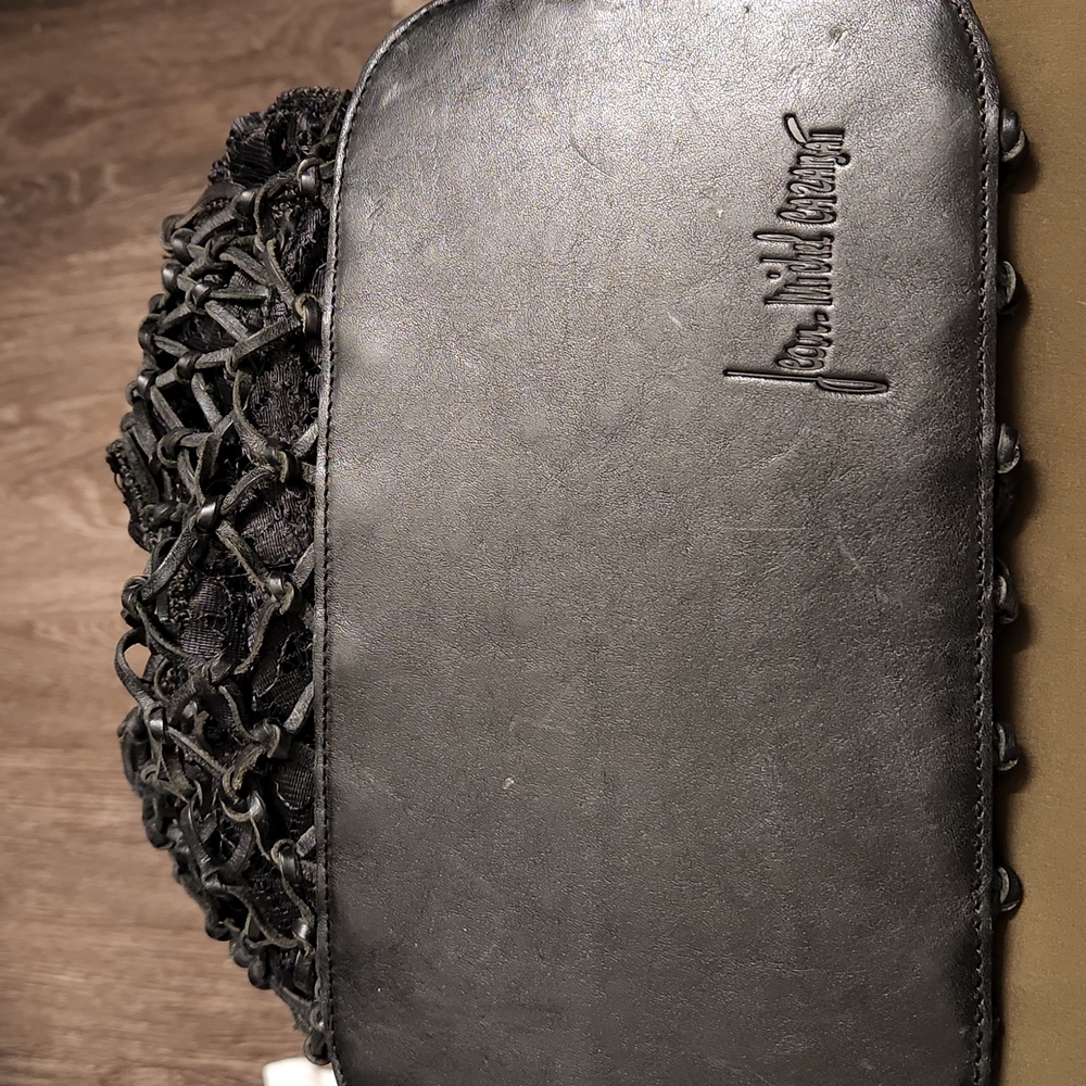 Jean-Michel Cazabat Woven Leather and Lace Bag / Purse